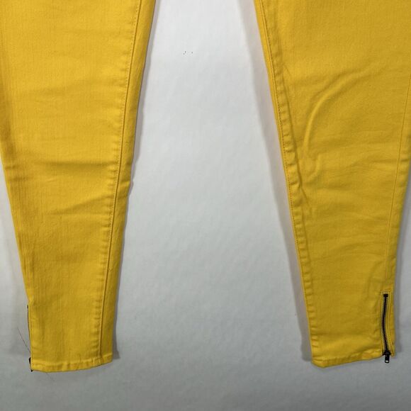 Romeo & Juliet Couture Skinny Jeans Womens Size 27 (27x28) Dandelion Yellow $140 - Picture 3 of 14